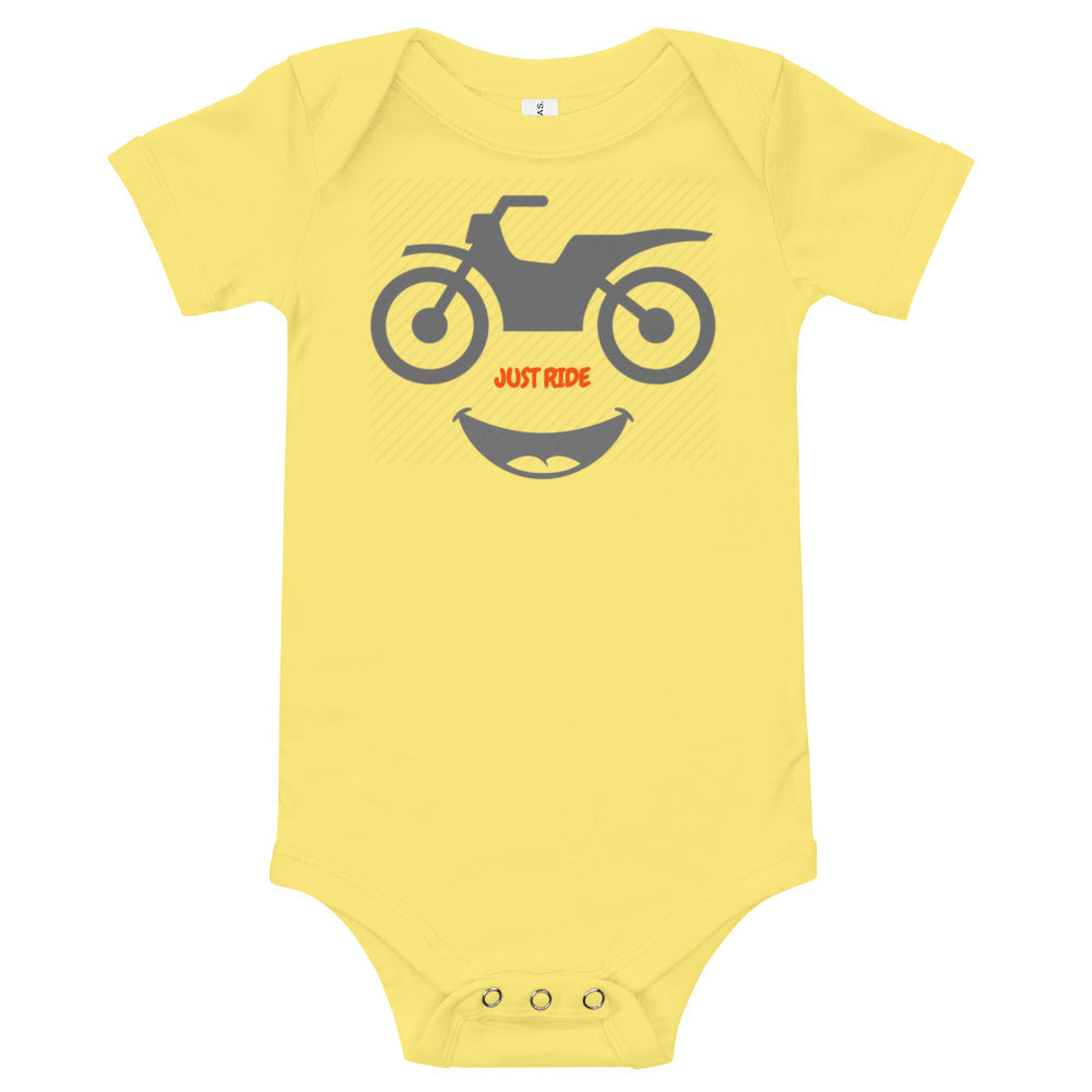 Just Ride Smile Baby short sleeve one piece