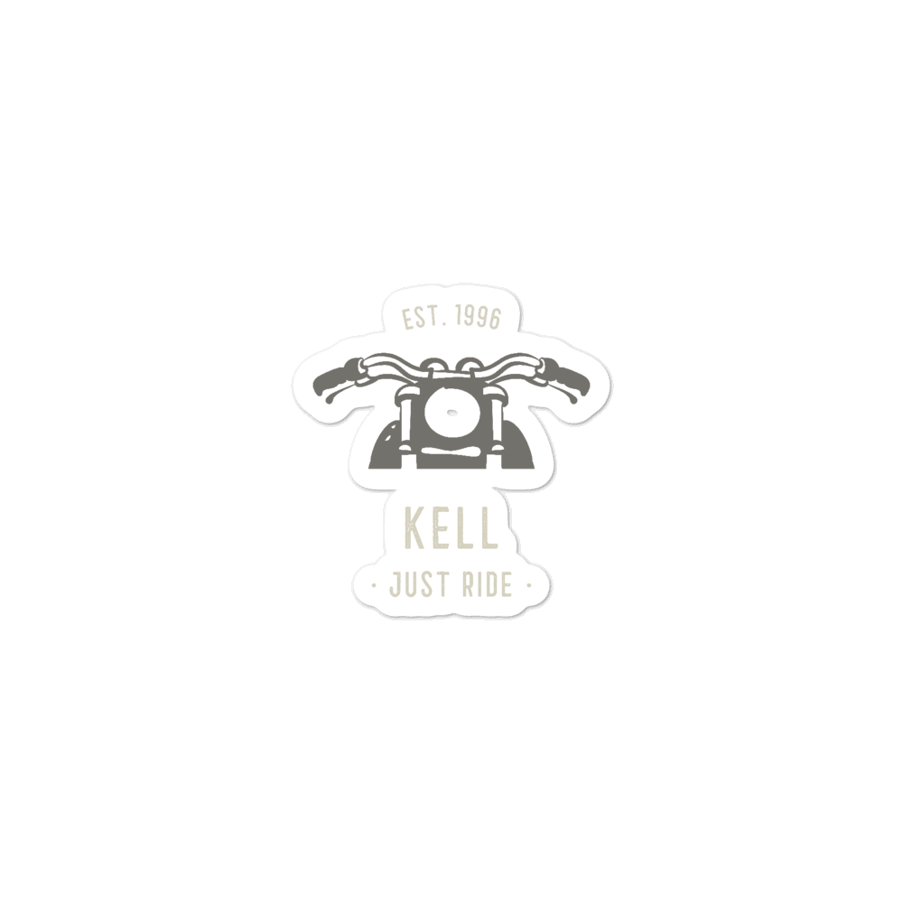 Kell Just Ride Sticker